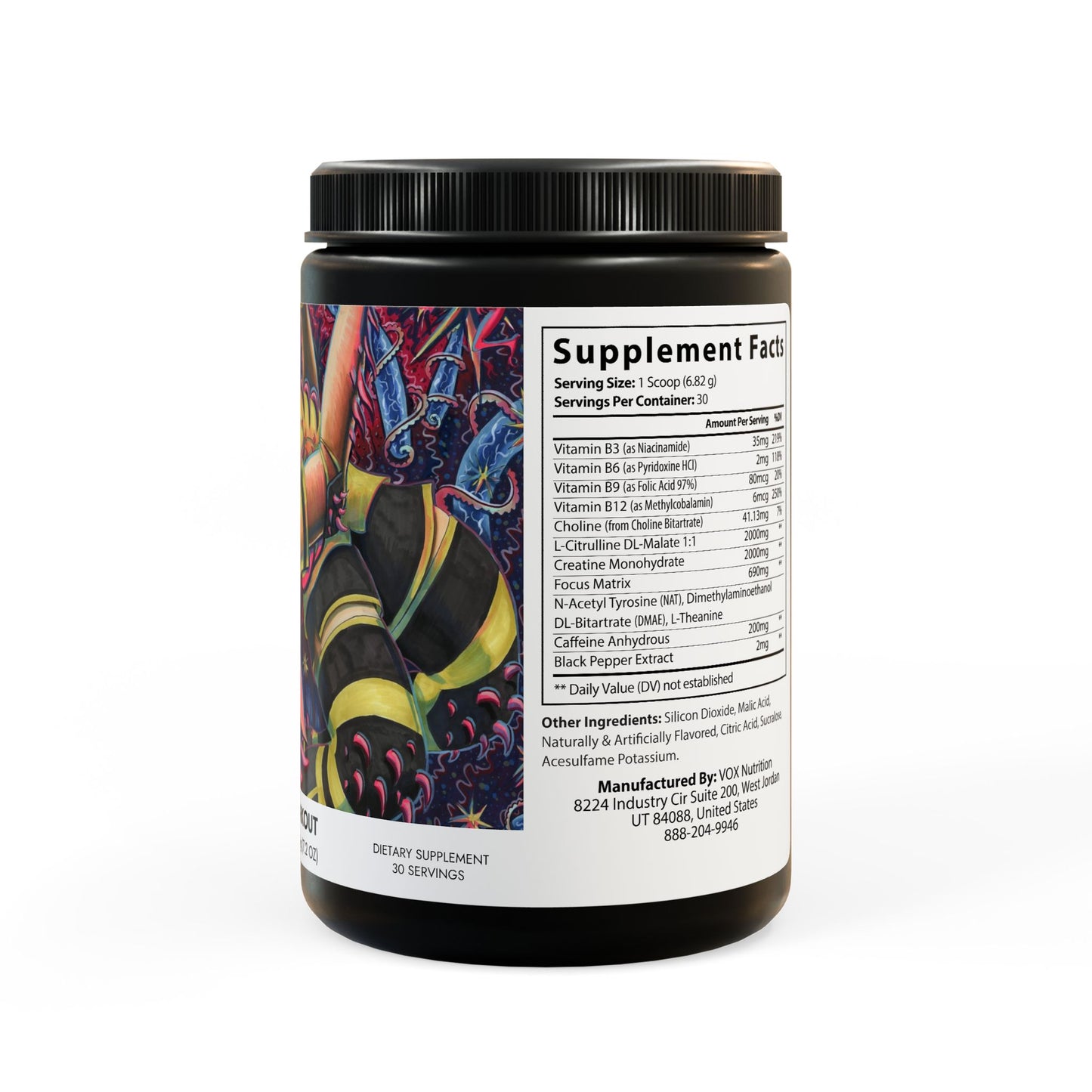 Pre-Workout Supplement, Fruit Punch (204g, 7.1oz) - Sister Duel