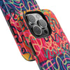 Colorful Squiggly Lines Tough Phone Cases