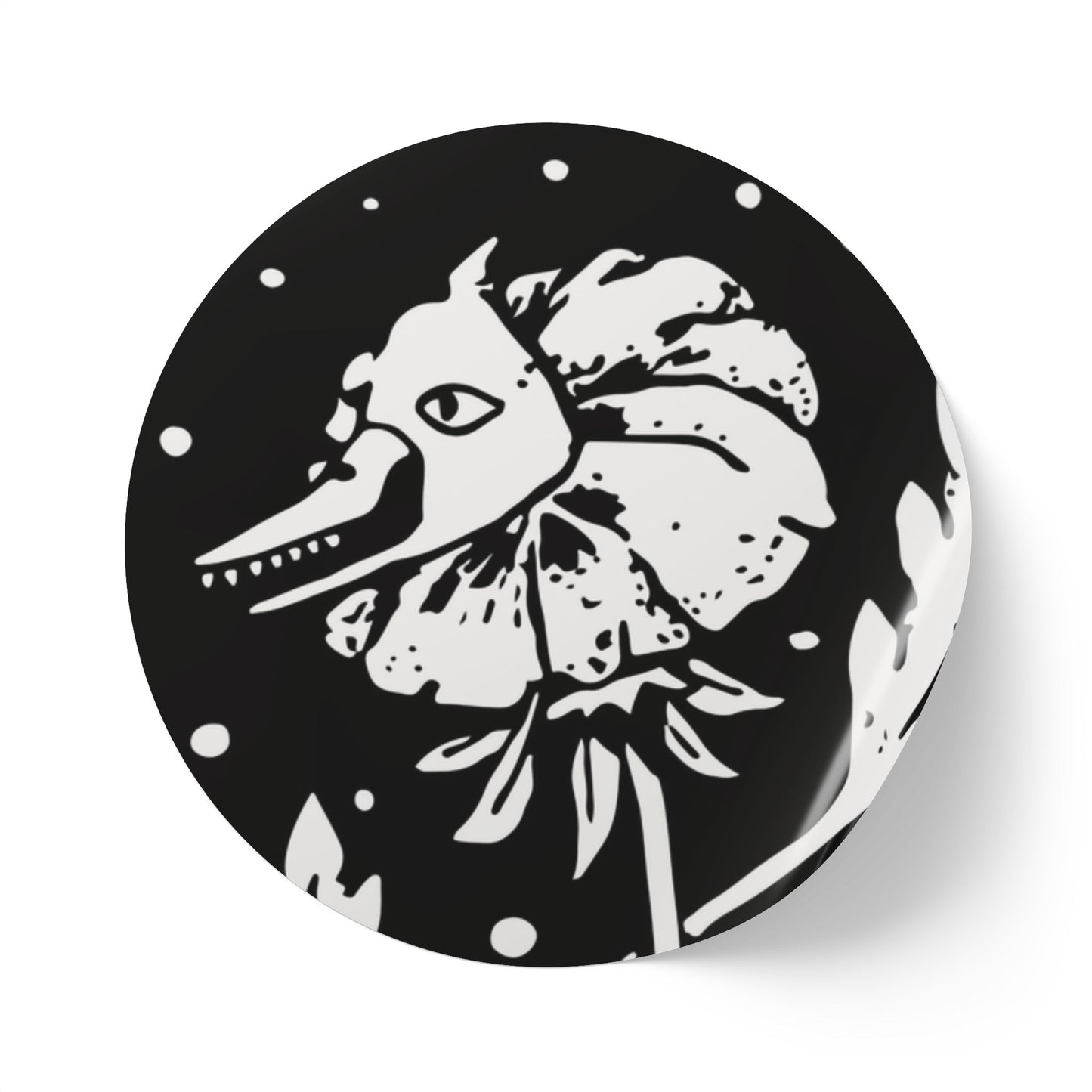 Round Sticker Rolls - Flower Cannibal