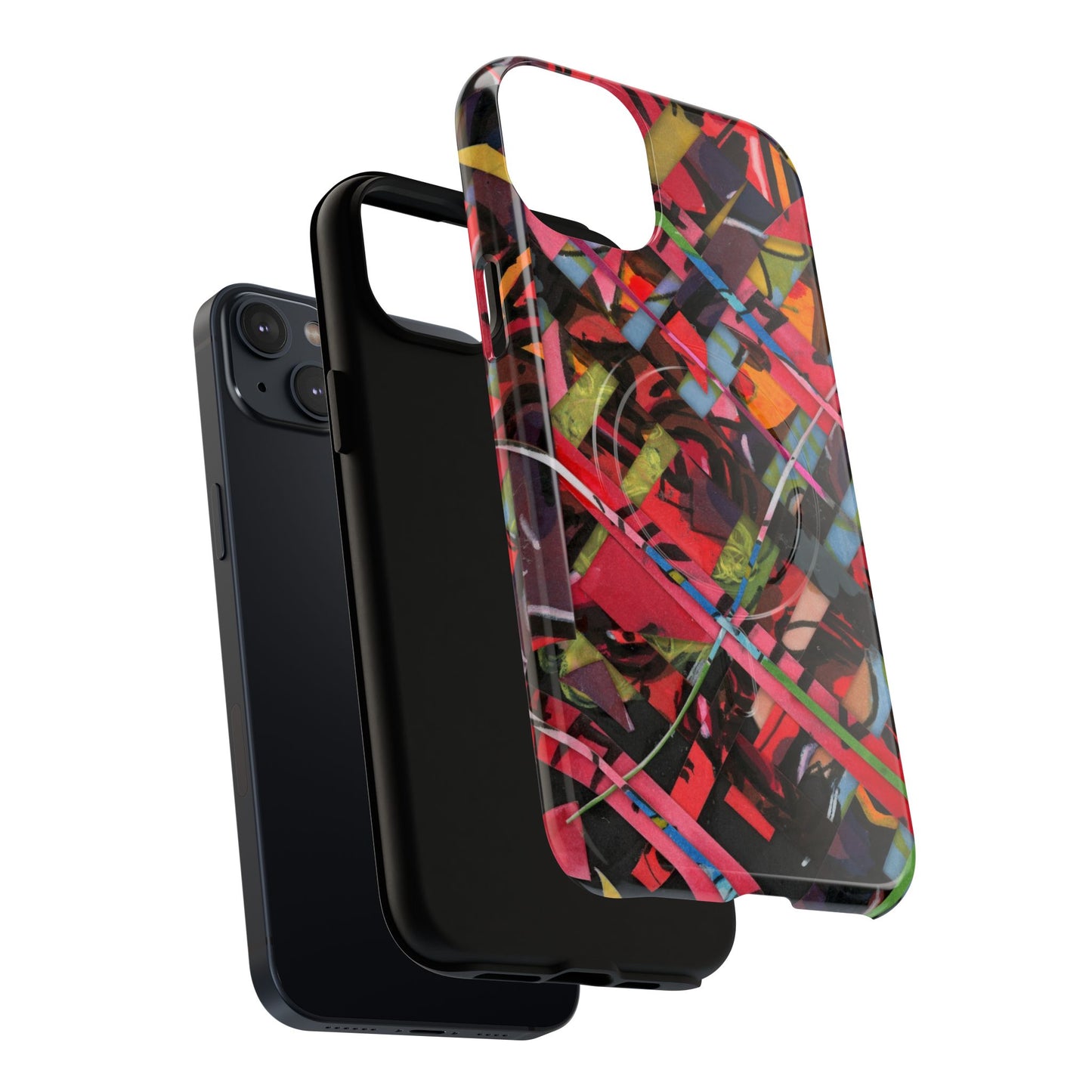 Abstracted Scraps Tough Magnetic Cases