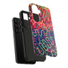 Colorful Squiggly Lines Tough Phone Cases