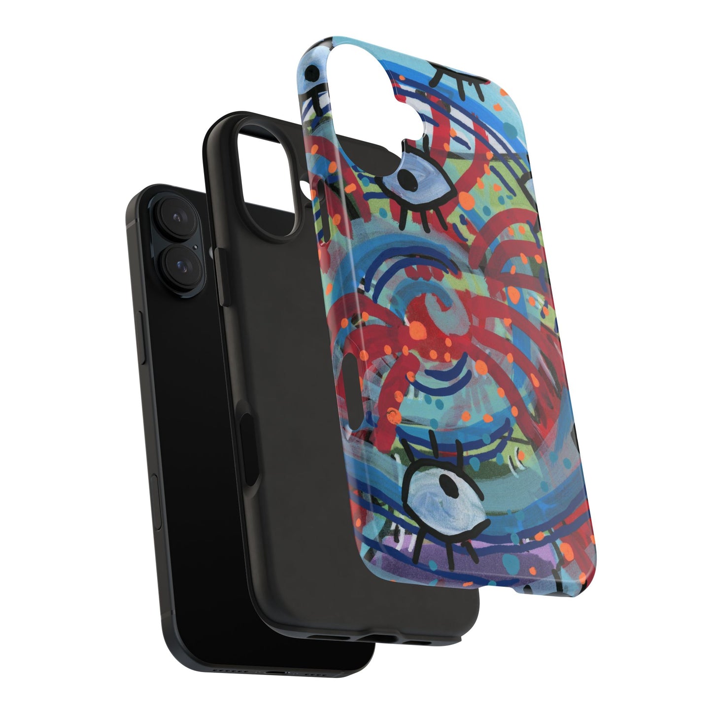 Eyeball Attack Tough Phone Cases