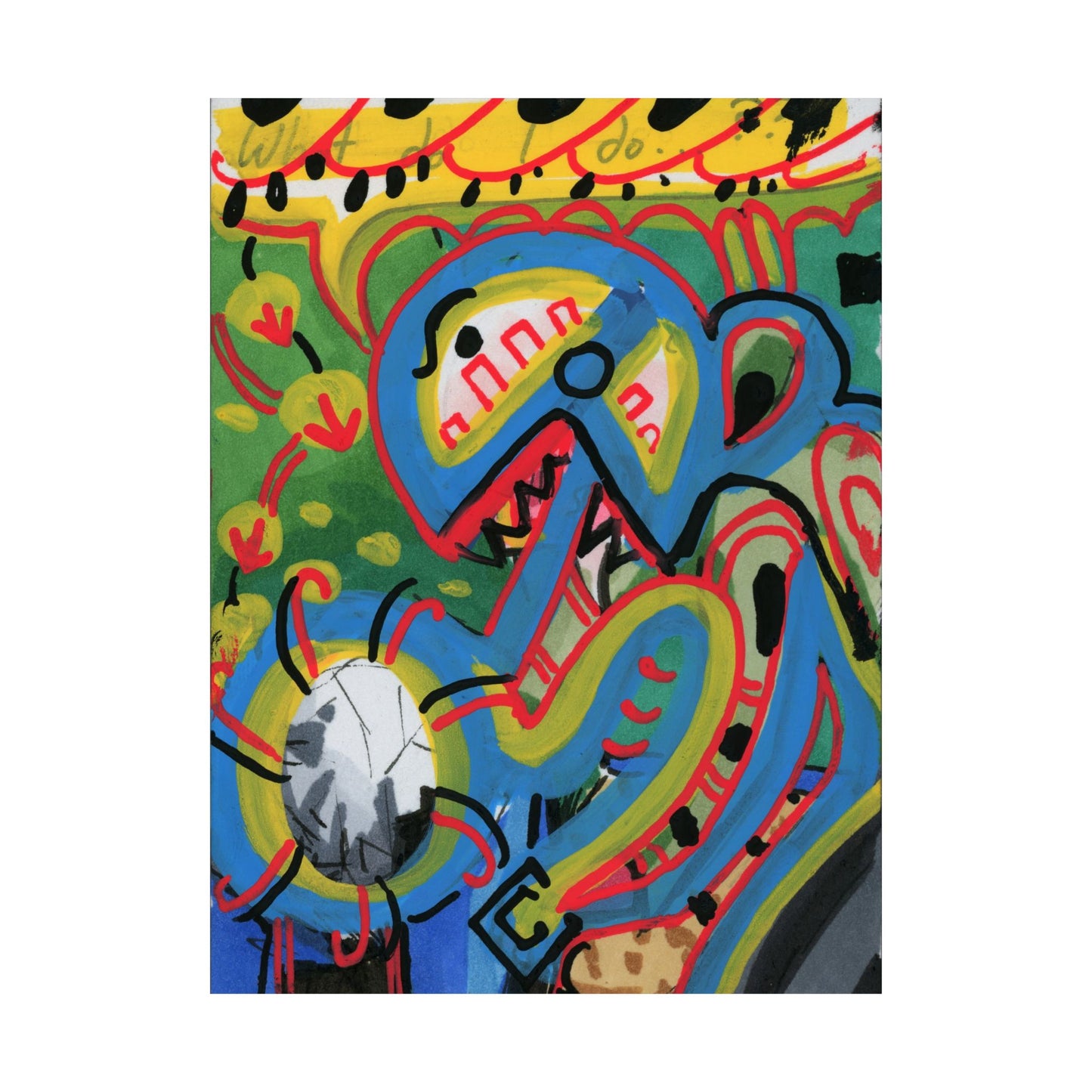 Color Blast Matte Vertical Poster