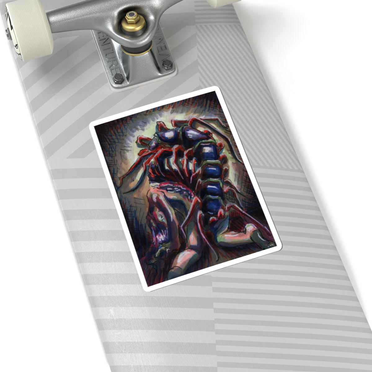 "Centipede Lady" sticker