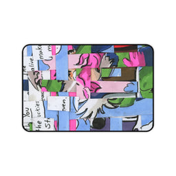Icy Abstraction Desk Mat