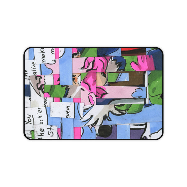 Icy Abstraction Desk Mat