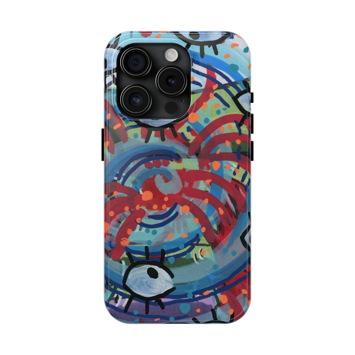 Eyeball Attack Tough Phone Cases