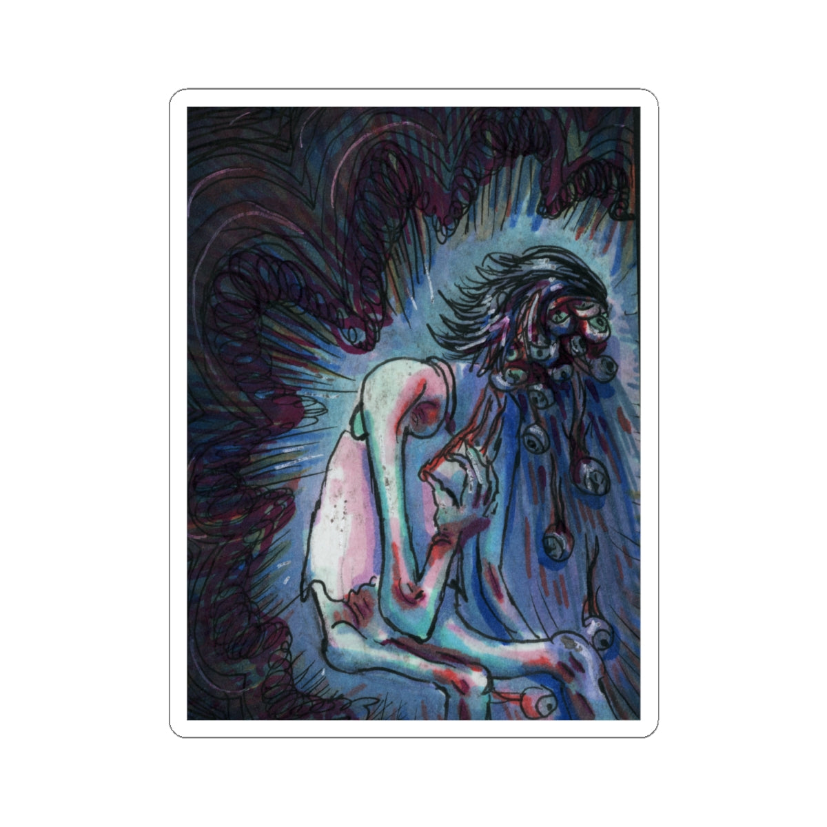 "Eyeball Vomit" sticker