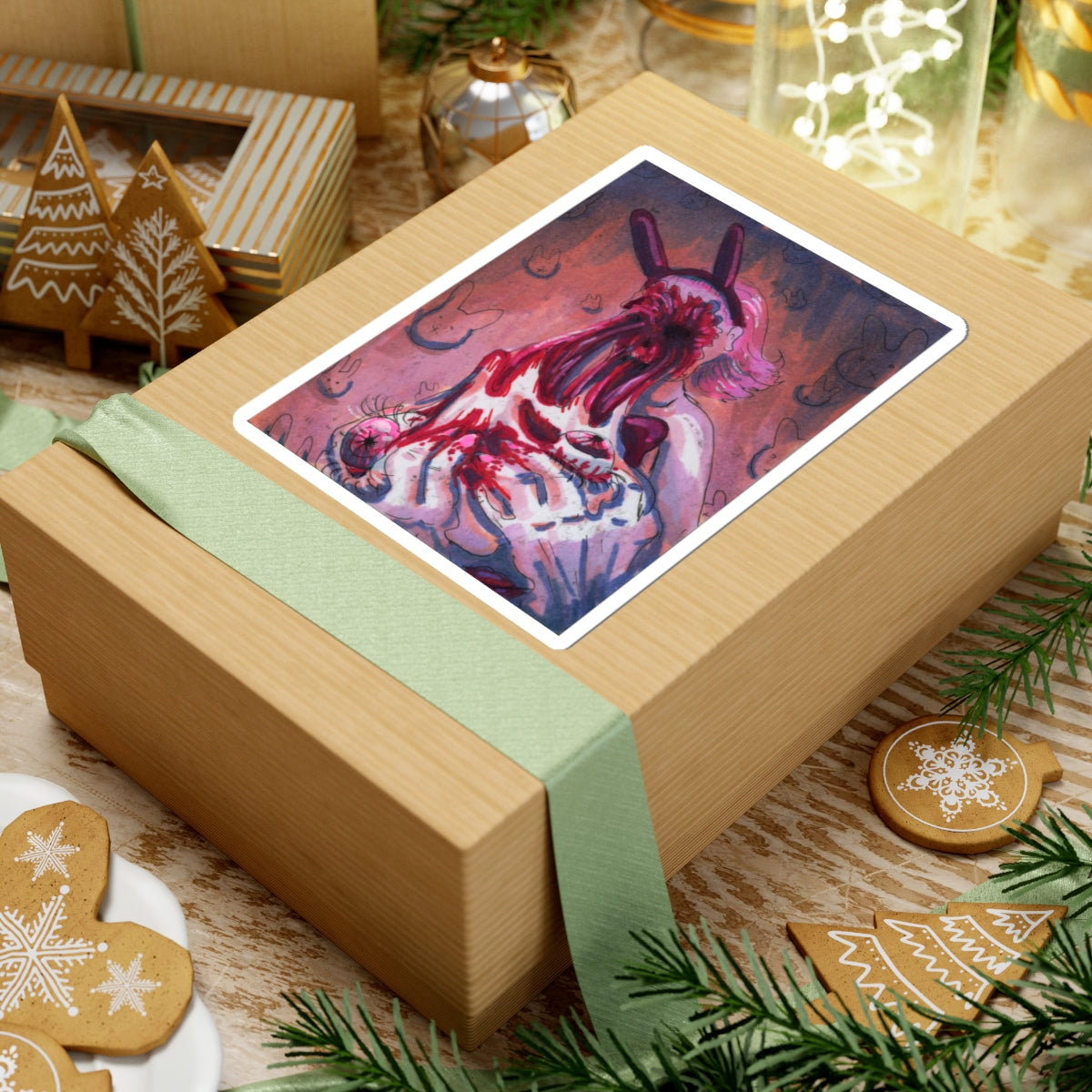 "Face Ripped Off" sticker