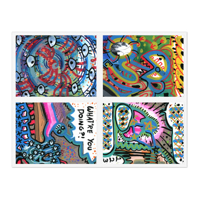 Abstracted Mayhem Sticker Sheet