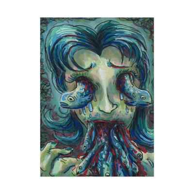 "Something tastes fishy" poster