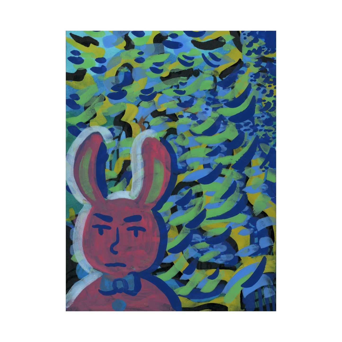 Bunny Dude Matte Vertical Poster