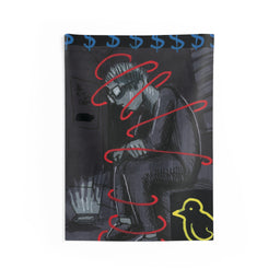 Money on my Mind Indoor Wall Tapestry