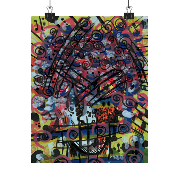 Flower Power Matte Vertical Poster