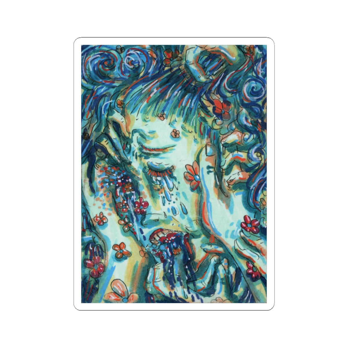 "Pollenated" sticker