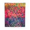 Colorful Squiggly Lines Indoor Wall Tapestry