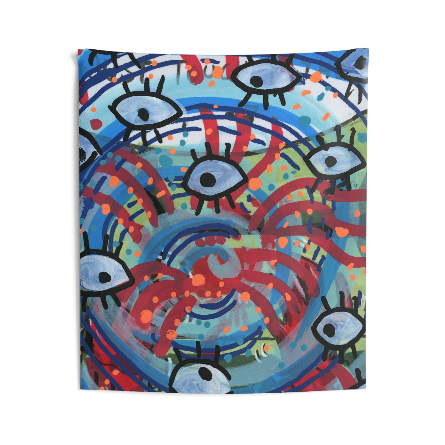 Eyeball Attack Indoor Wall Tapestry