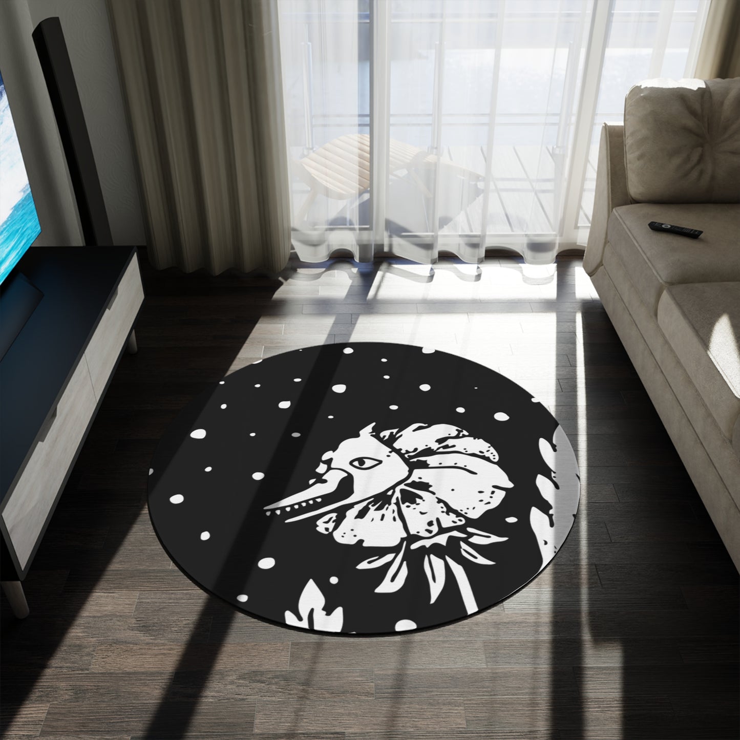 Round Rug - Flower Cannibal