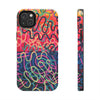 Colorful Squiggly Lines Tough Phone Cases