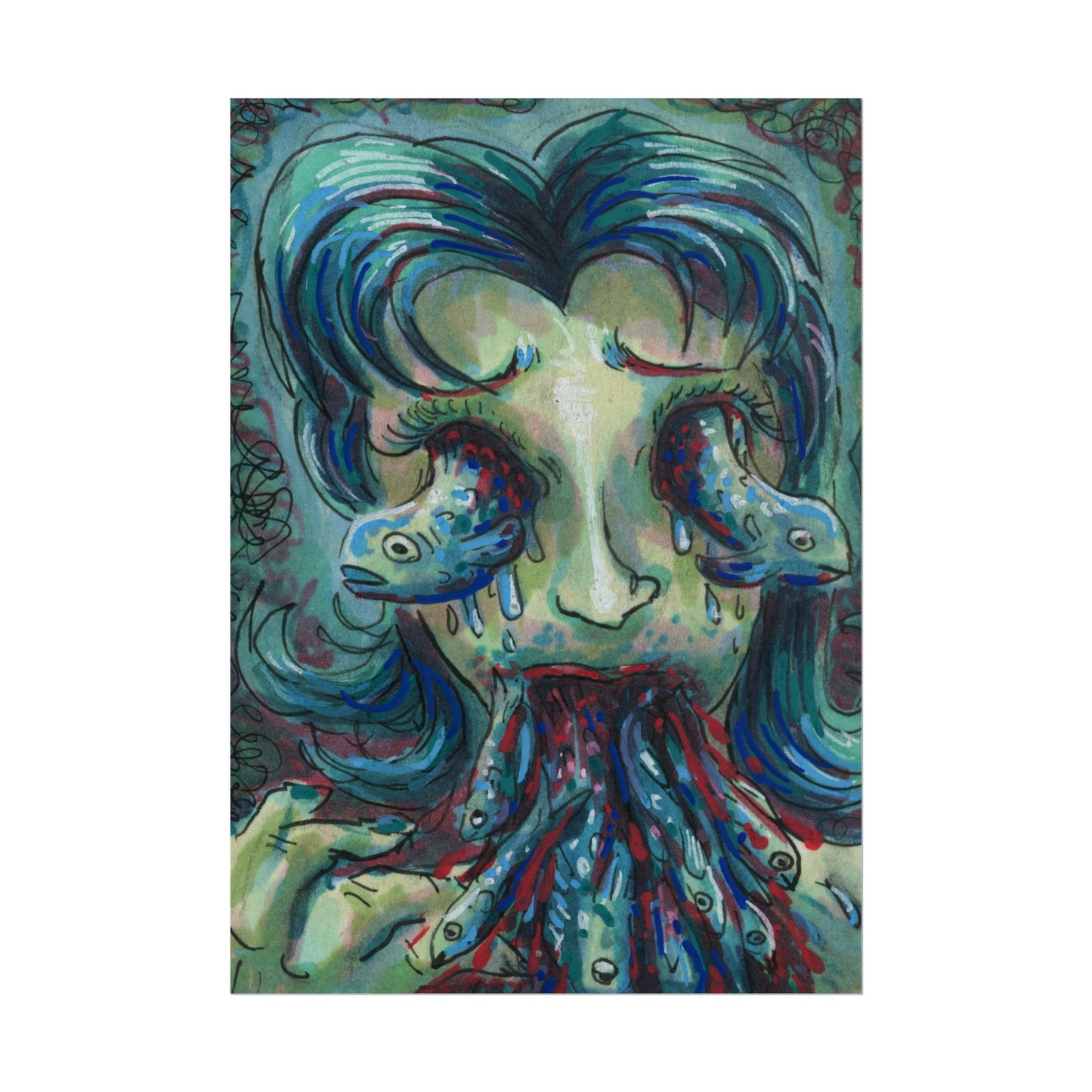 "Something tastes fishy" poster