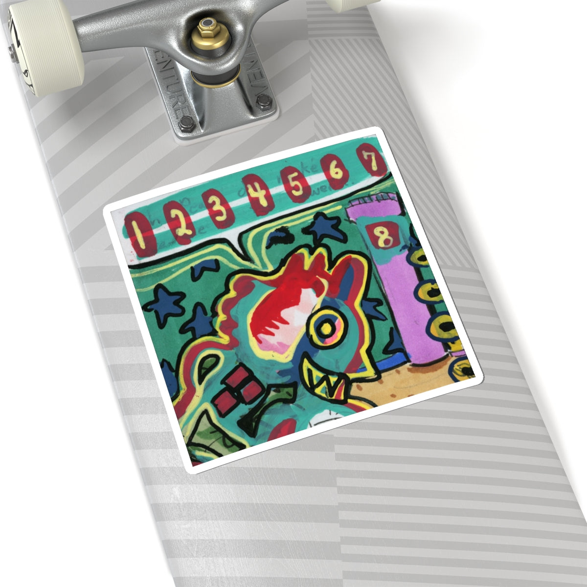 Smiley Creature Kiss-Cut Stickers