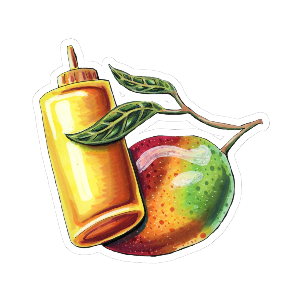 Mustard Mango cute sticker