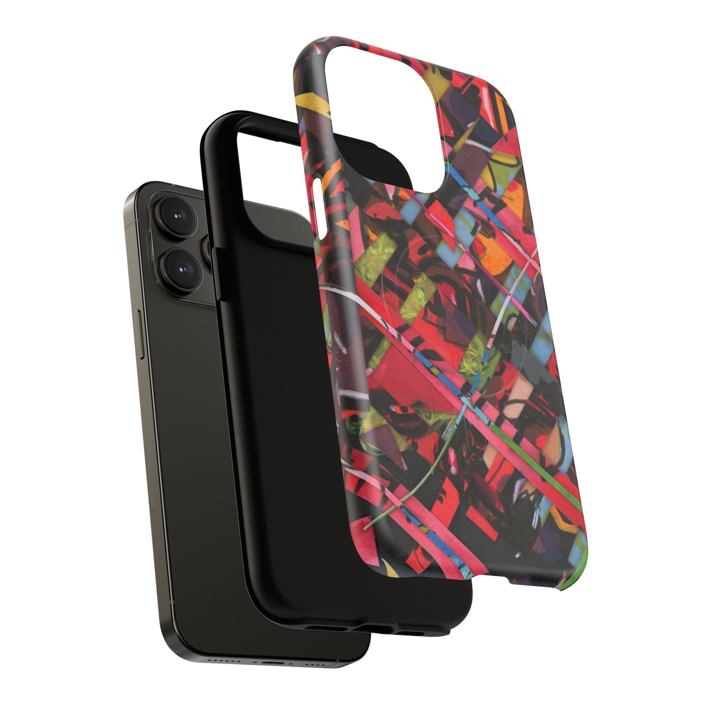 Abstracted Scraps Tough Magnetic Cases