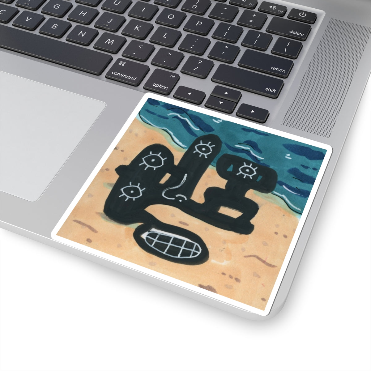 Beach Time Fun Kiss-Cut Sticker