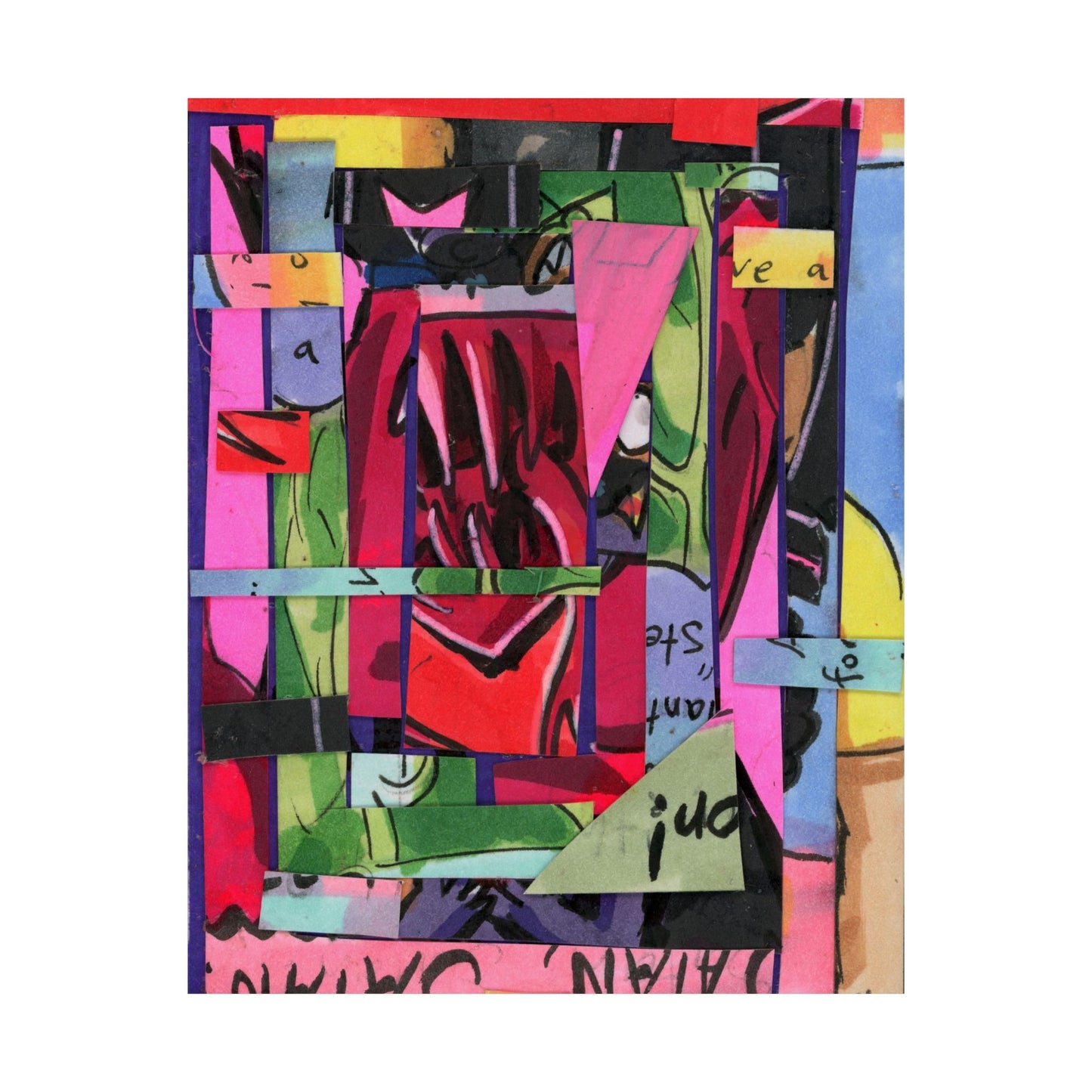 Abstracted Demon Matte Vertical Poster