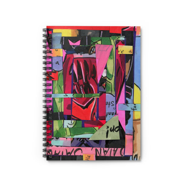 Abstracted Demon Spiral Notebook - Ruled Line