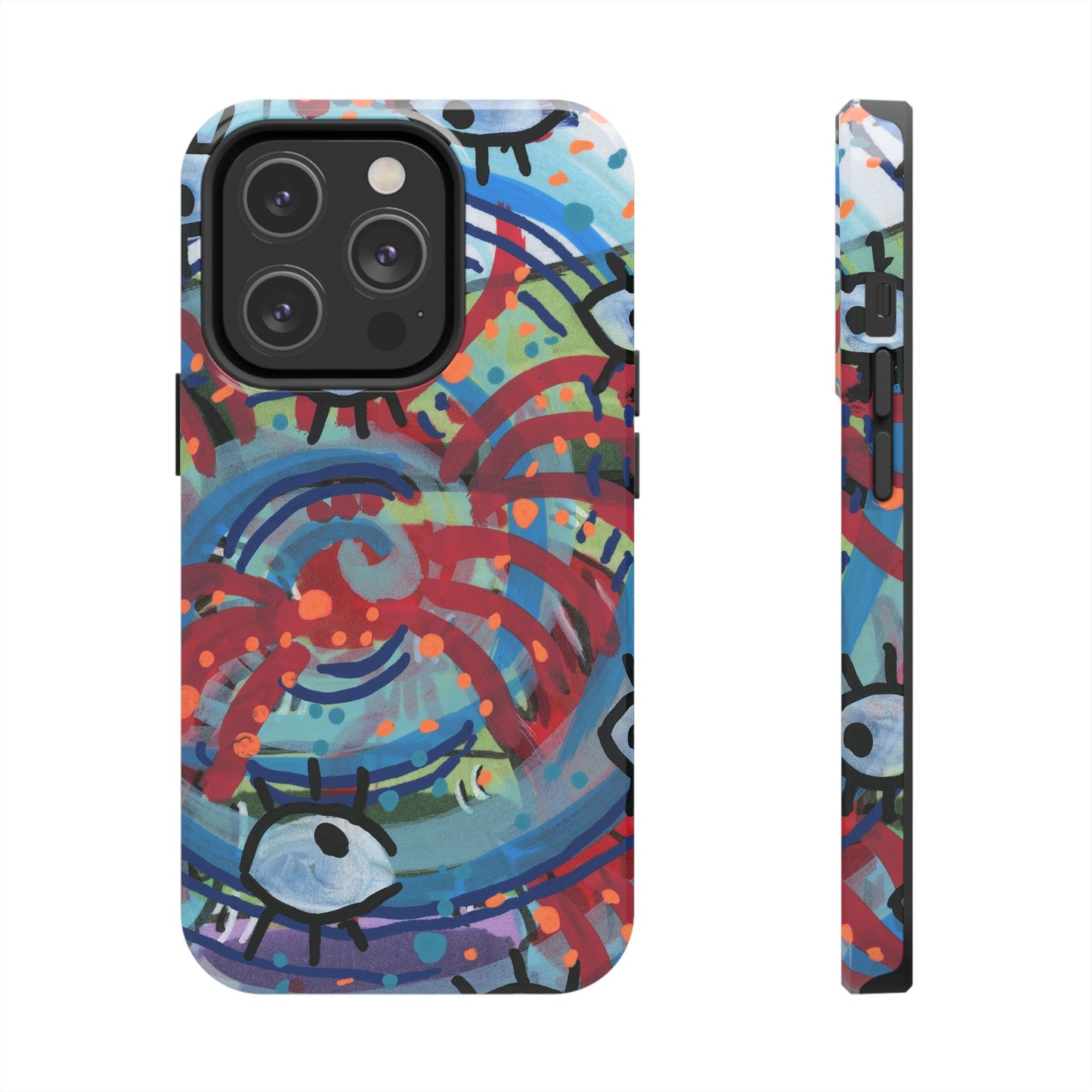 Eyeball Attack Tough Phone Cases