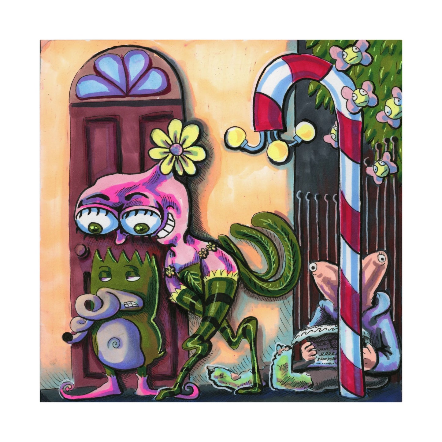 Nick and Penelope Matte Vertical Poster