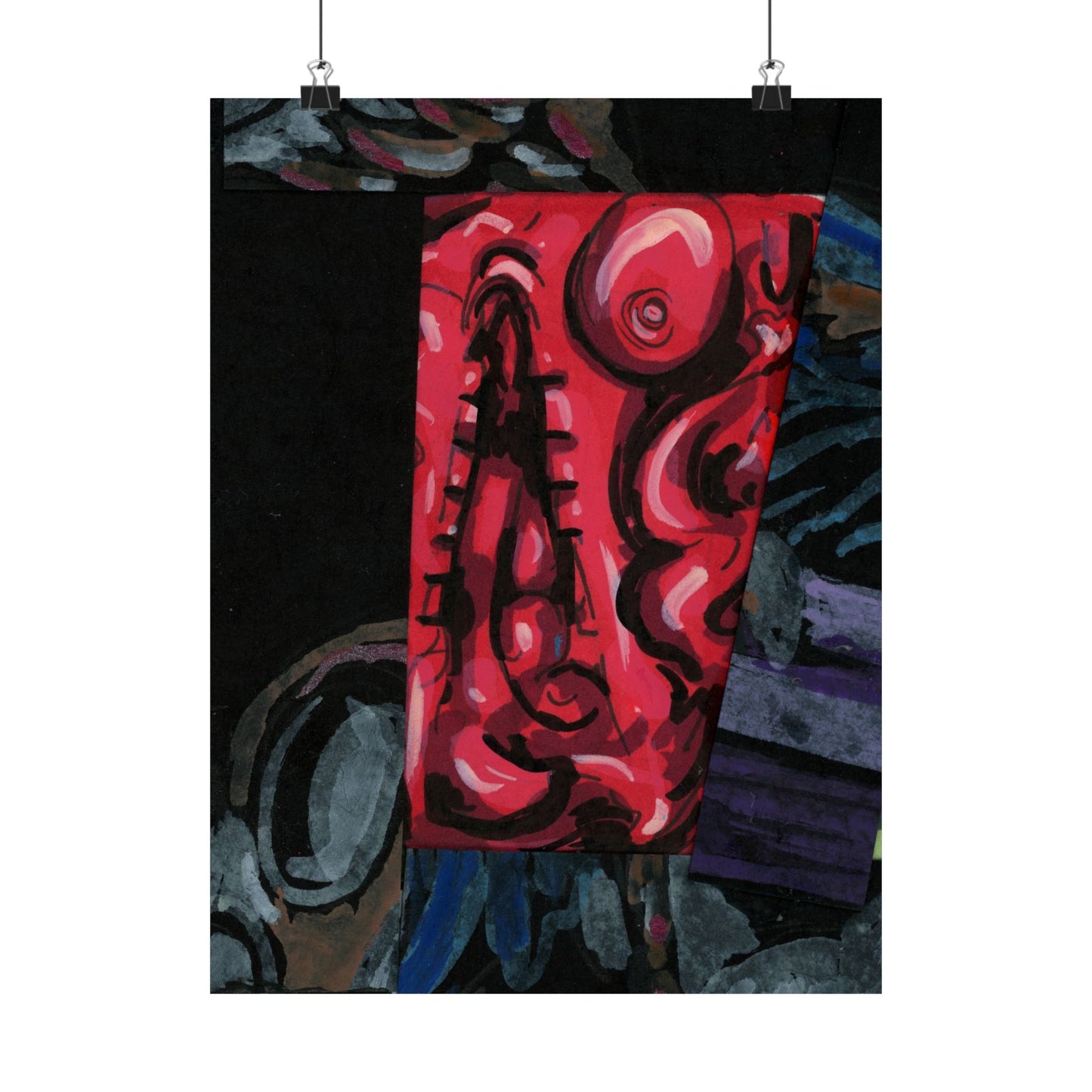 Blood Bucket Matte Vertical Posters