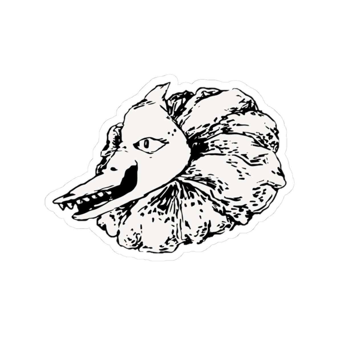 Sticker - Flower Cannibal Head