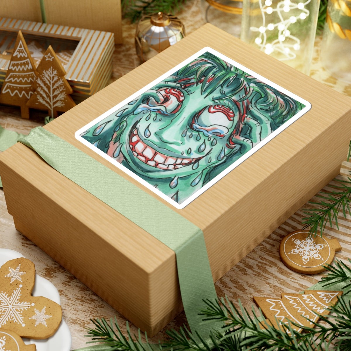 "Overwhelmed" sticker