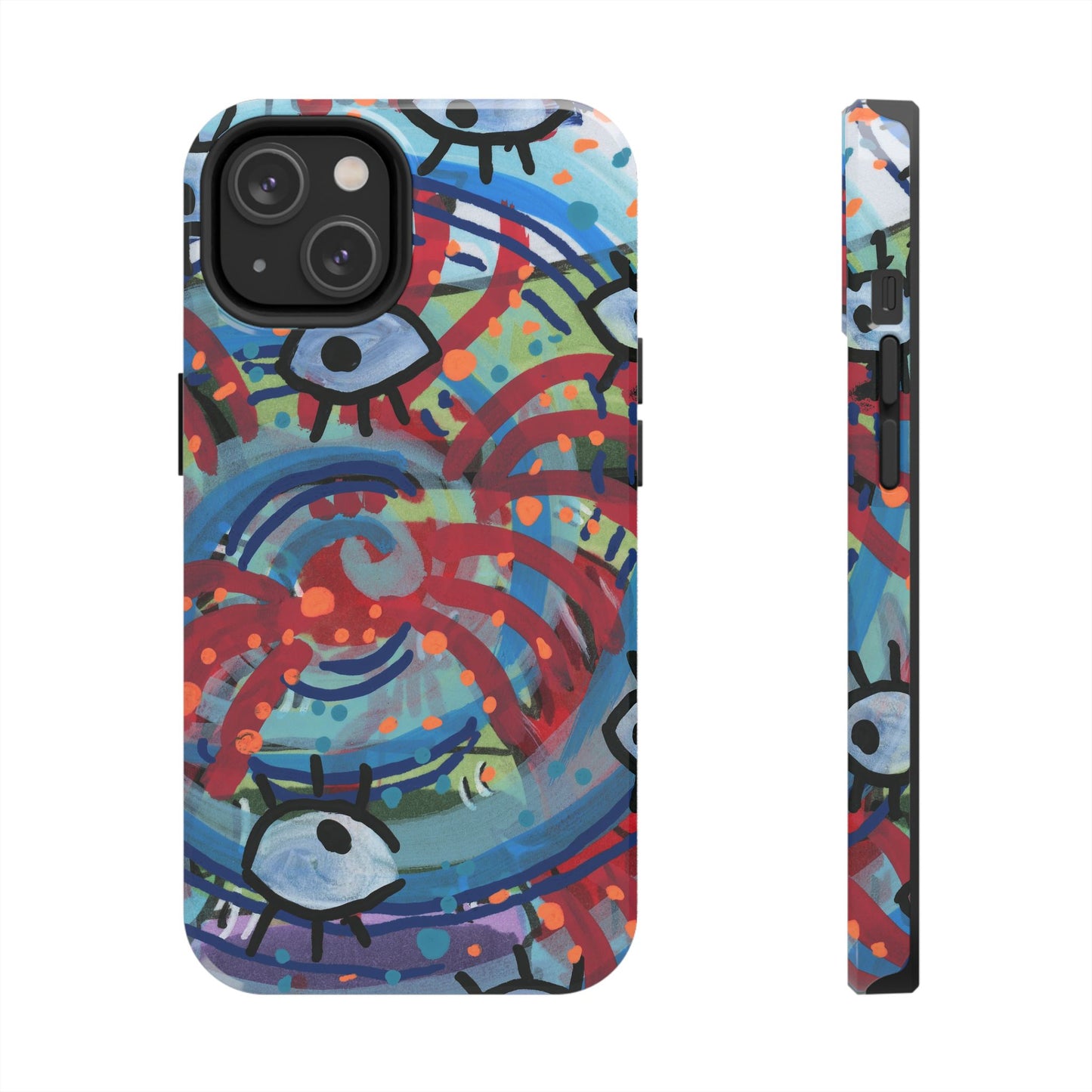 Eyeball Attack Tough Phone Cases