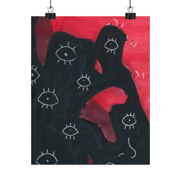 Eyeball Rage Matte Vertical Poster