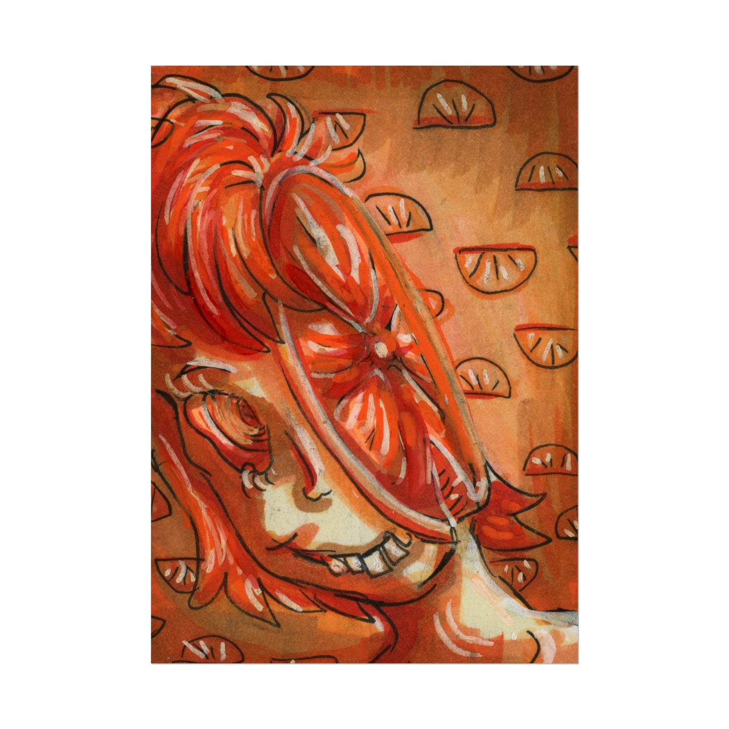 "Orange Brain" poster