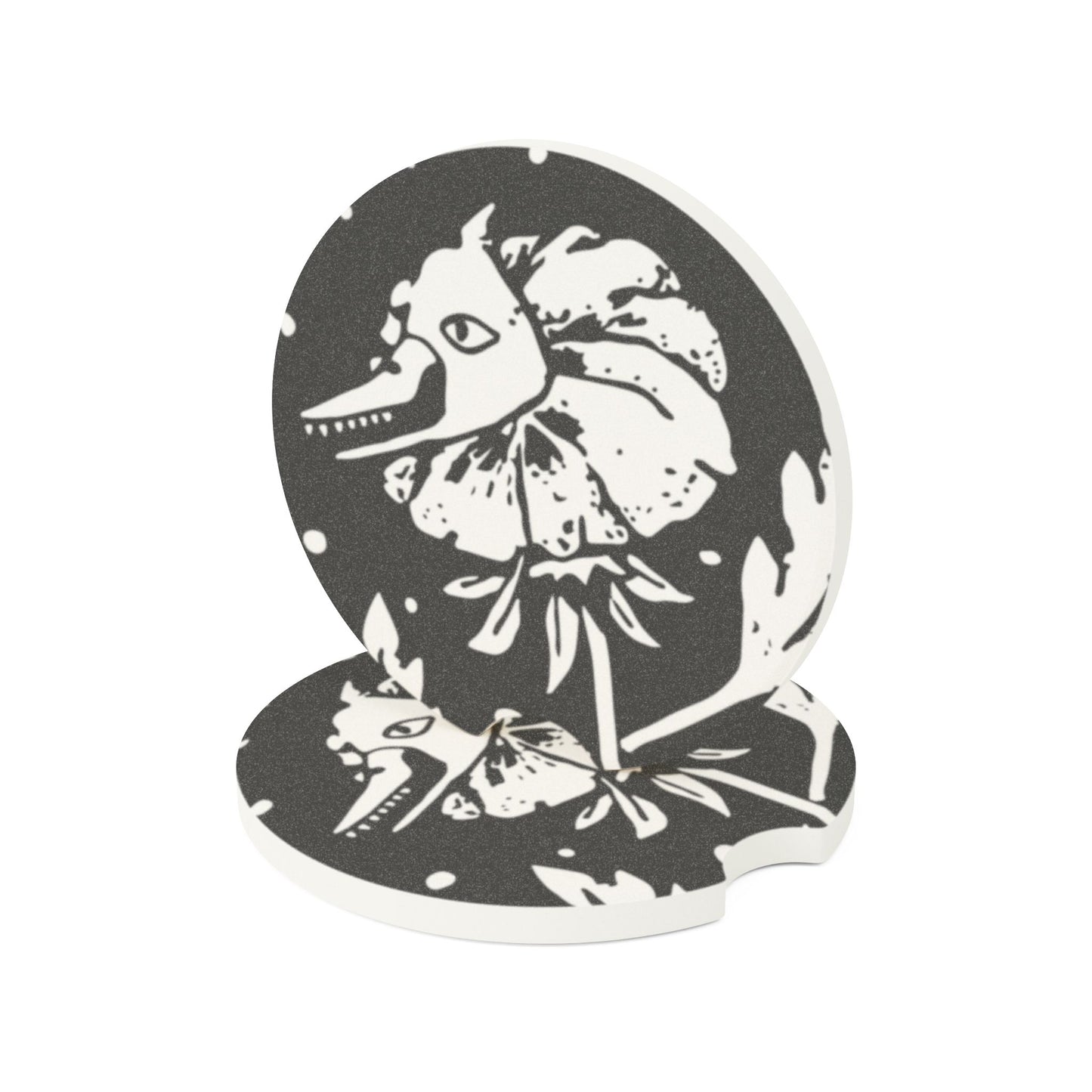 Soapstone Car Coaster - Flower Cannibal