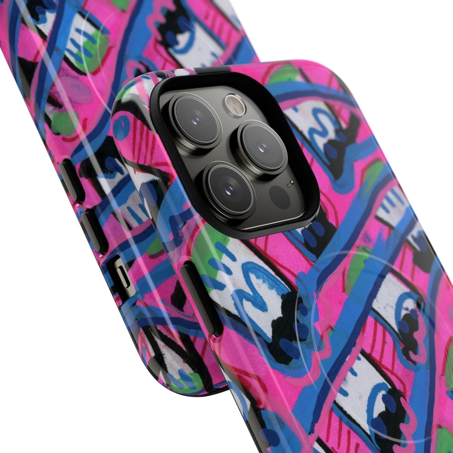 Pink Blast Tough Magnetic Case