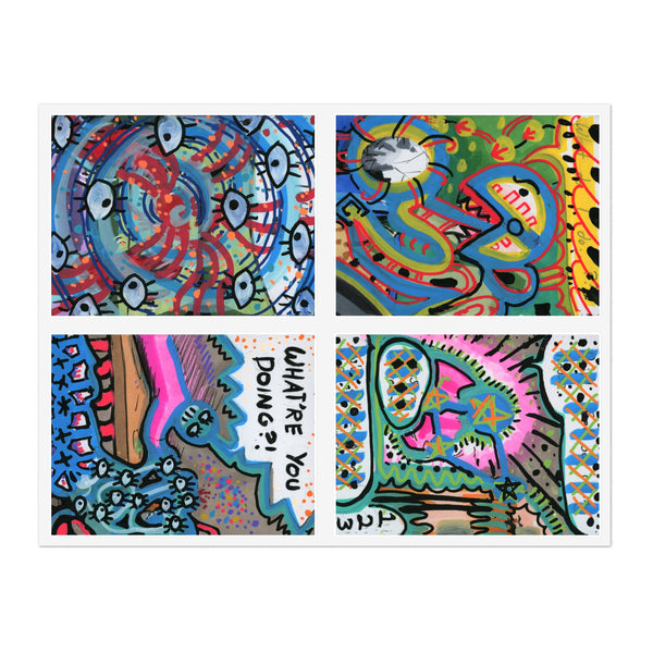 Abstracted Mayhem Sticker Sheet