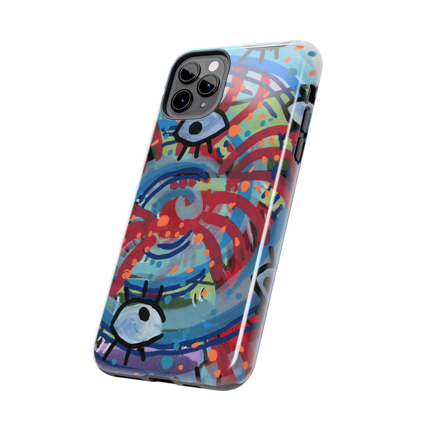 Eyeball Attack Tough Phone Cases