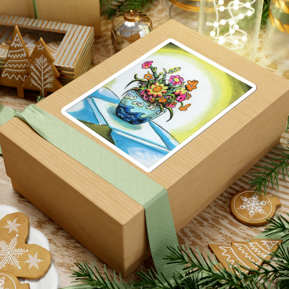 "Flower Vase" sticker