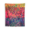 Colorful Squiggly Lines Indoor Wall Tapestry