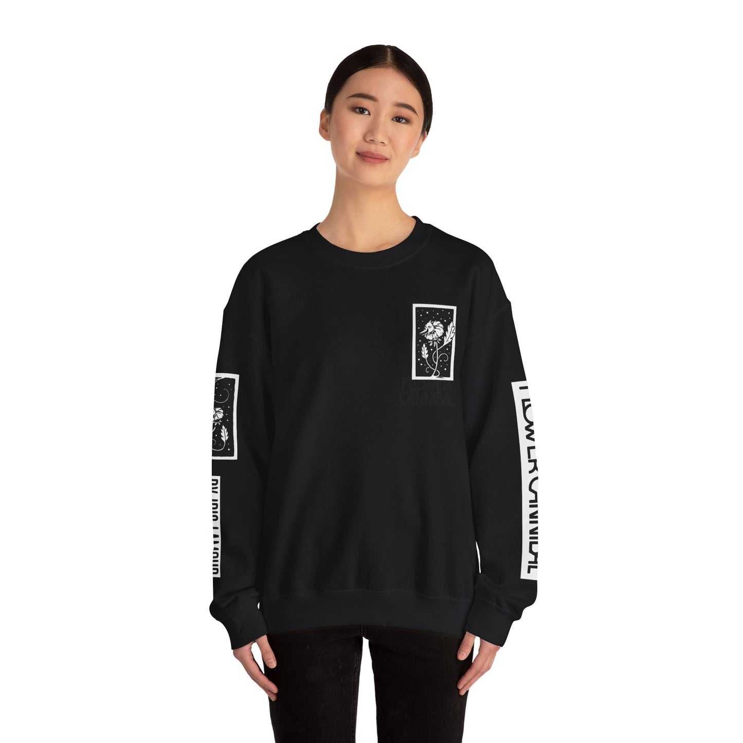 Crewneck Sweatshirt (Unisex Heavy Blend™) - Flower Cannibal