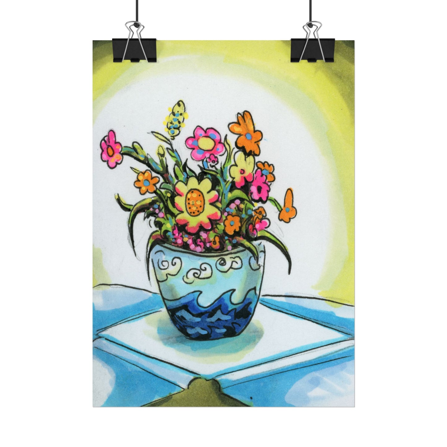 "Flower Vase" poster