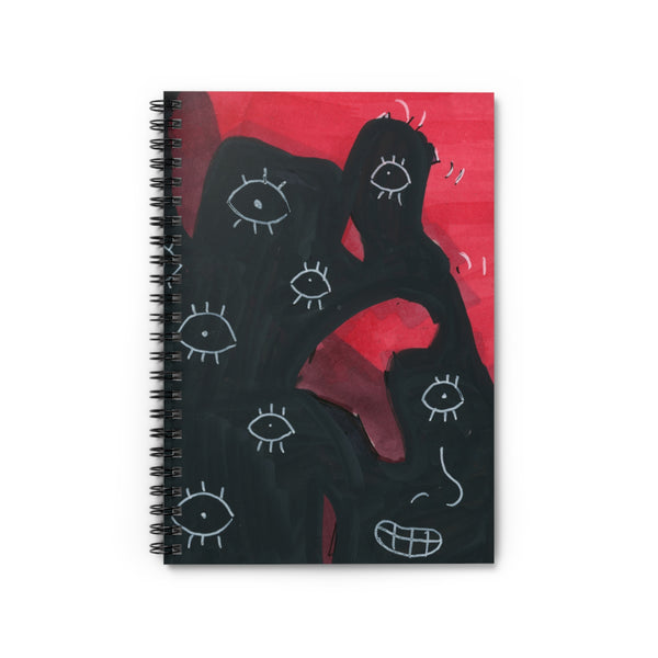 Eyeball Rage Spiral Notebook - Ruled Line