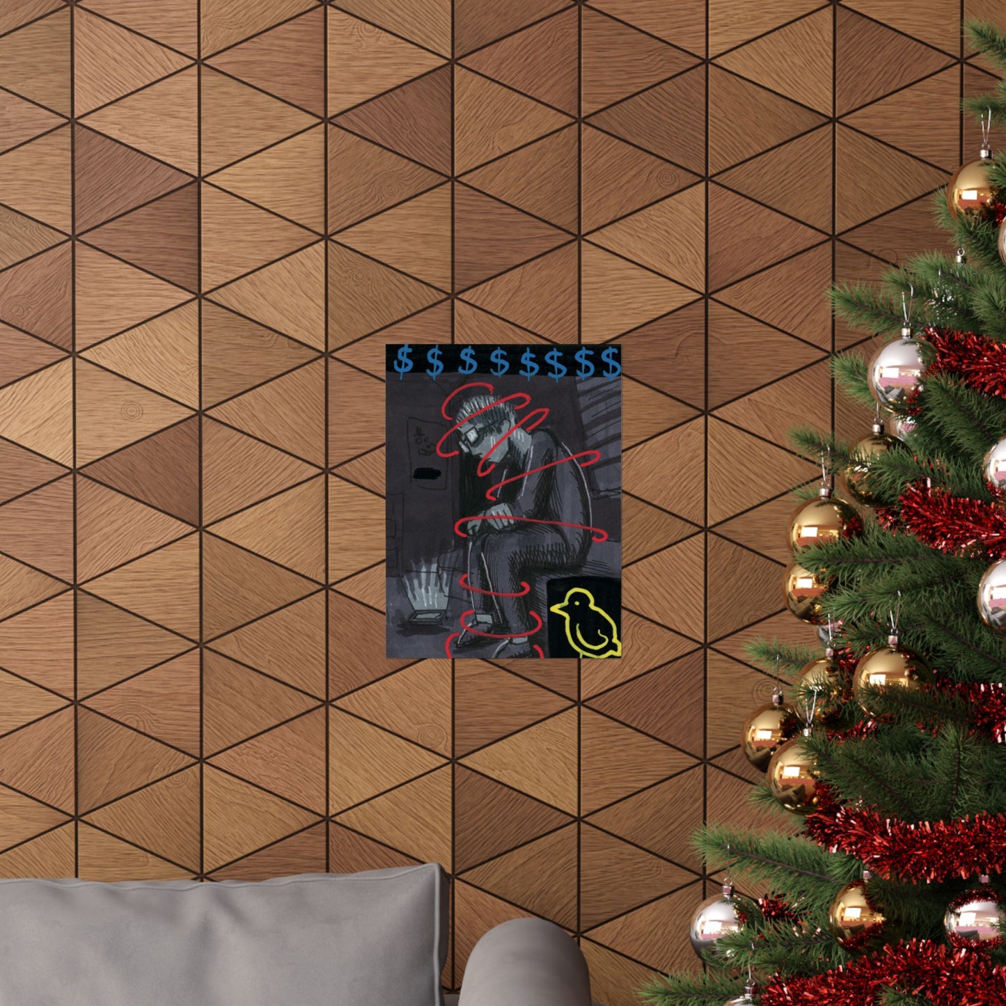 Money on my Mind Matte Vertical Poster