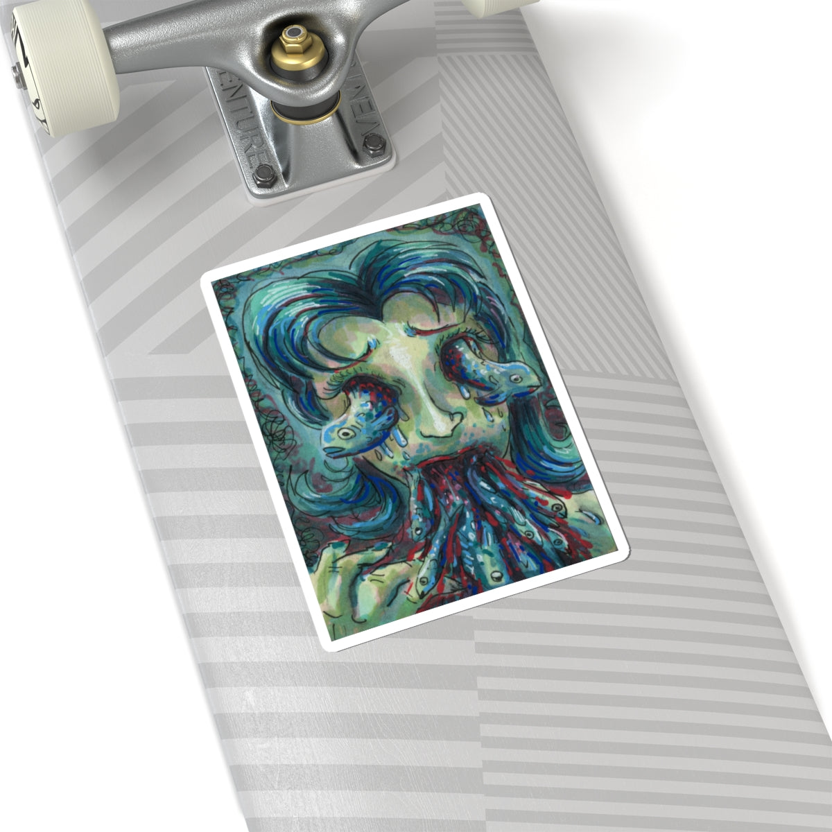 "Something Tastes Fishy" sticker