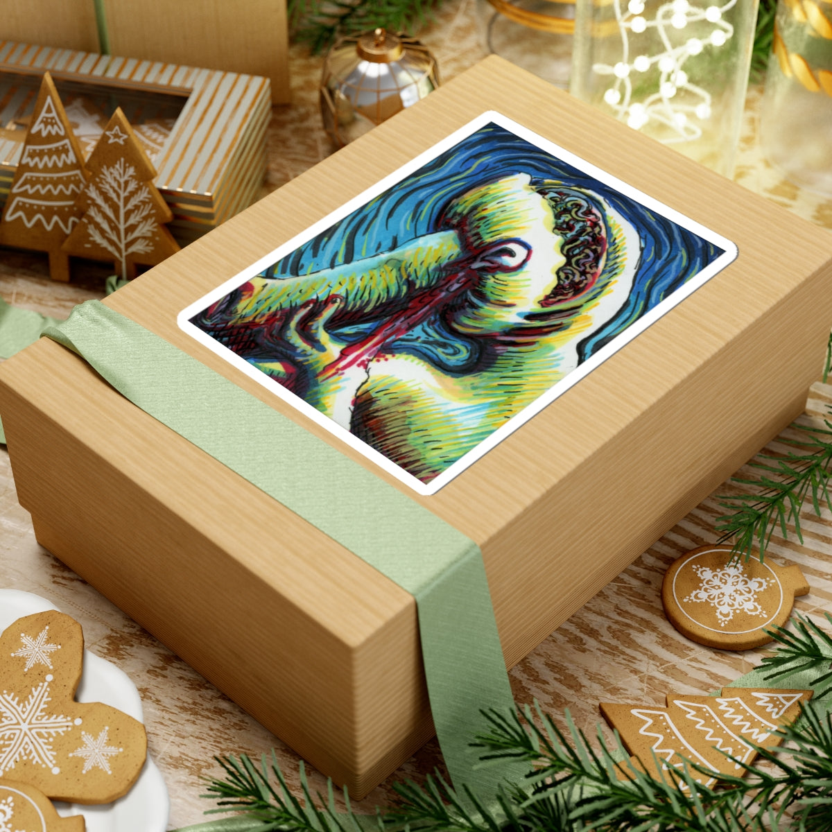 "Face Sludge Slam" sticker